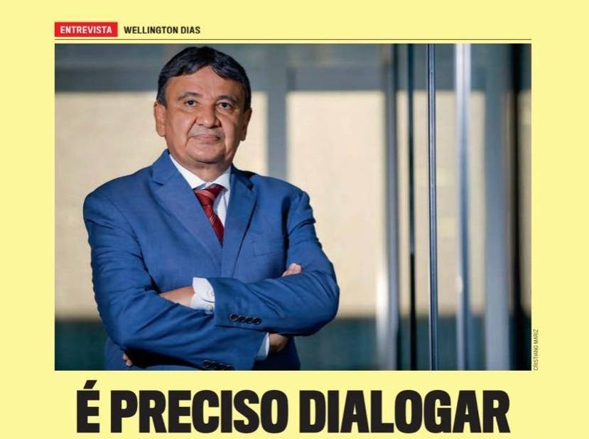A Revista Veja entrevistou o governador do Piauí, Wellington Dias, nesta semana